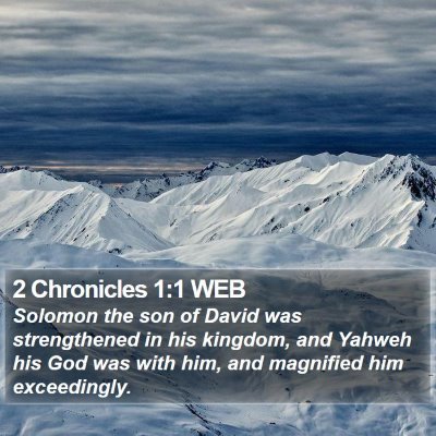 2 Chronicles 1:1 WEB Bible Verse Image
