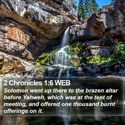 2 Chronicles 1:6 WEB Bible Verse Image