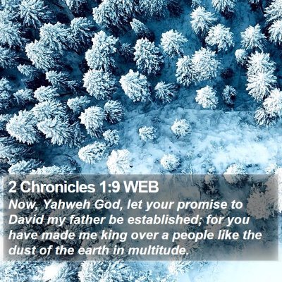 2 Chronicles 1:9 WEB Bible Verse Image