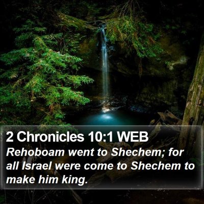 2 Chronicles 10:1 WEB Bible Verse Image