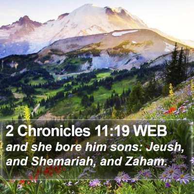 2 Chronicles 11:19 WEB Bible Verse Image