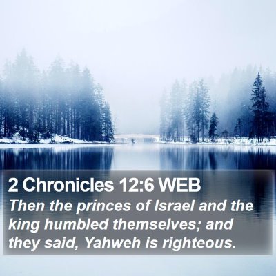 2 Chronicles 12:6 WEB Bible Verse Image