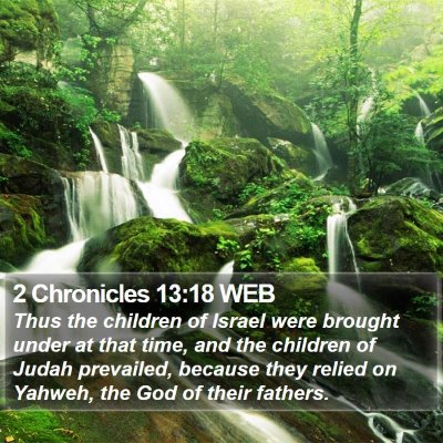 2 Chronicles 13:18 WEB Bible Verse Image