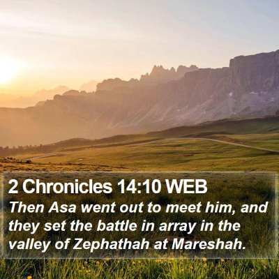 2 Chronicles 14:10 WEB Bible Verse Image