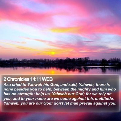 2 Chronicles 14:11 WEB Bible Verse Image
