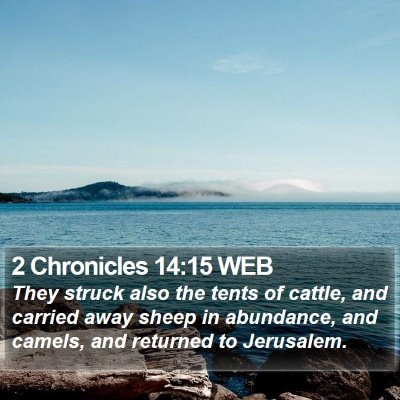2 Chronicles 14:15 WEB Bible Verse Image