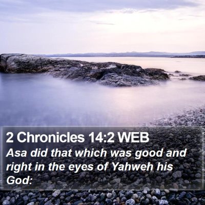 2 Chronicles 14:2 WEB Bible Verse Image