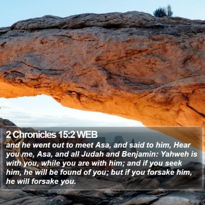 2 Chronicles 15:2 WEB Bible Verse Image