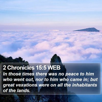 2 Chronicles 15:5 WEB Bible Verse Image