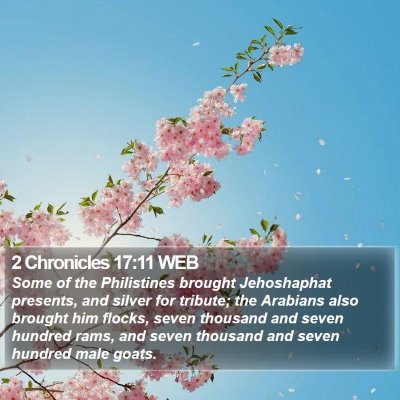 2 Chronicles 17:11 WEB Bible Verse Image