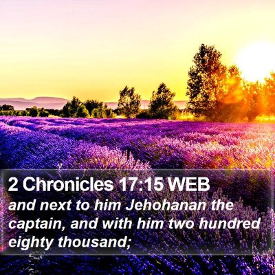 2 Chronicles 17:15 WEB Bible Verse Image