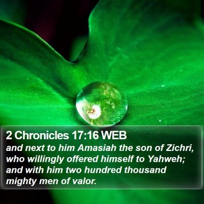 2 Chronicles 17:16 WEB Bible Verse Image