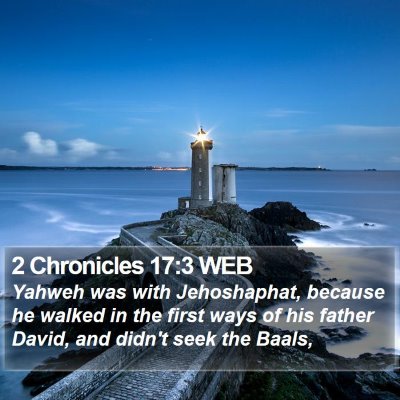 2 Chronicles 17:3 WEB Bible Verse Image