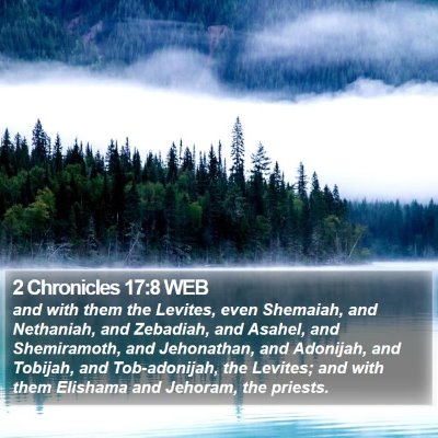 2 Chronicles 17:8 WEB Bible Verse Image