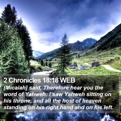 2 Chronicles 18:18 WEB Bible Verse Image