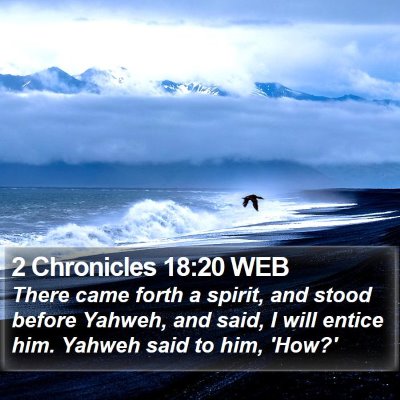 2 Chronicles 18:20 WEB Bible Verse Image