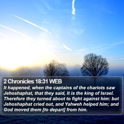 2 Chronicles 18:31 WEB Bible Verse Image