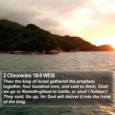2 Chronicles 18:5 WEB Bible Verse Image