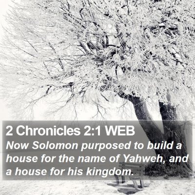 2 Chronicles 2:1 WEB Bible Verse Image
