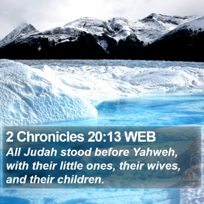 2 Chronicles 20:13 WEB Bible Verse Image