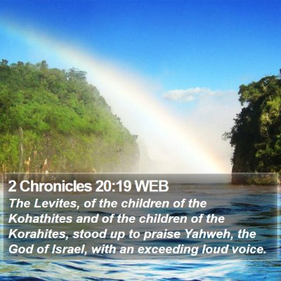 2 Chronicles 20:19 WEB Bible Verse Image