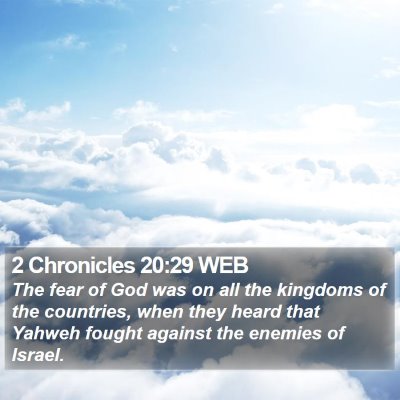 2 Chronicles 20:29 WEB Bible Verse Image