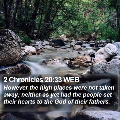 2 Chronicles 20:33 WEB Bible Verse Image