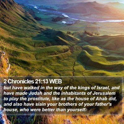 2 Chronicles 21:13 WEB Bible Verse Image