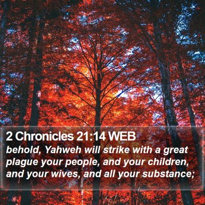 2 Chronicles 21:14 WEB Bible Verse Image