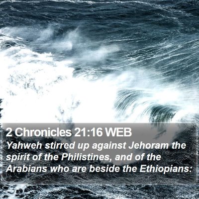 2 Chronicles 21:16 WEB Bible Verse Image