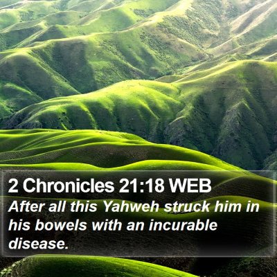 2 Chronicles 21:18 WEB Bible Verse Image