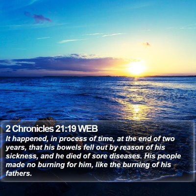 2 Chronicles 21:19 WEB Bible Verse Image