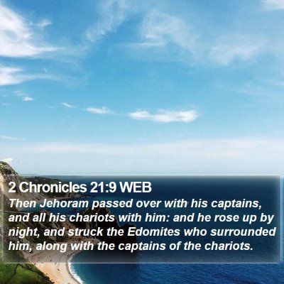 2 Chronicles 21:9 WEB Bible Verse Image