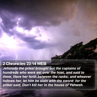 2 Chronicles 23:14 WEB Bible Verse Image
