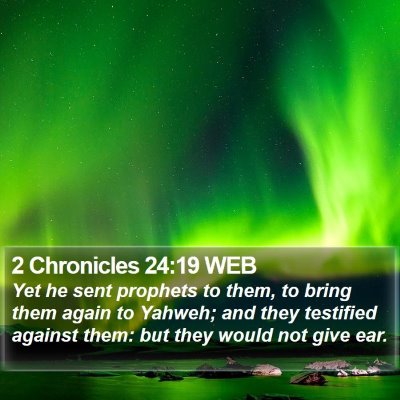 2 Chronicles 24:19 WEB Bible Verse Image