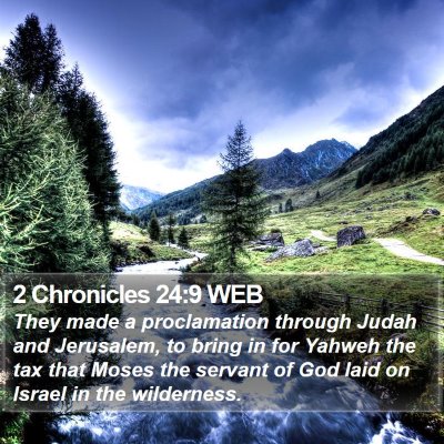 2 Chronicles 24:9 WEB Bible Verse Image