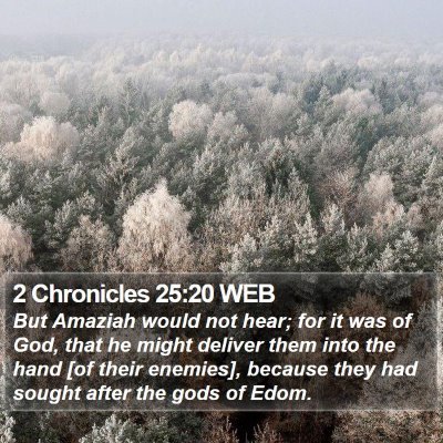 2 Chronicles 25:20 WEB Bible Verse Image