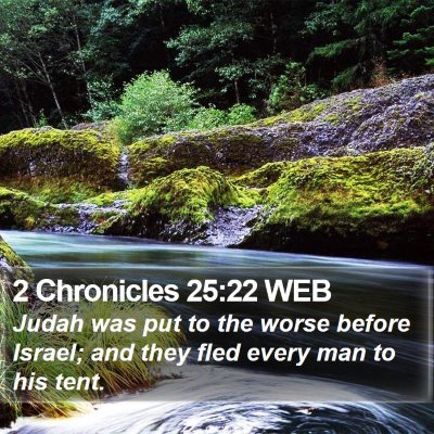 2 Chronicles 25:22 WEB Bible Verse Image