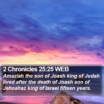 2 Chronicles 25:25 WEB Bible Verse Image