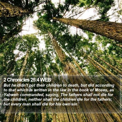 2 Chronicles 25:4 WEB Bible Verse Image