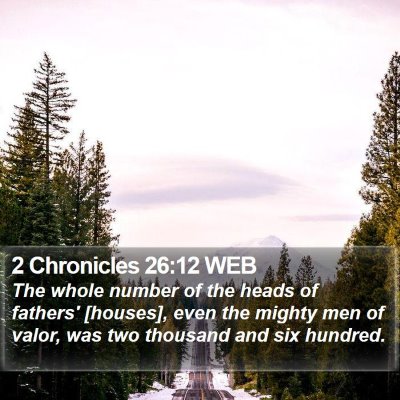2 Chronicles 26:12 WEB Bible Verse Image