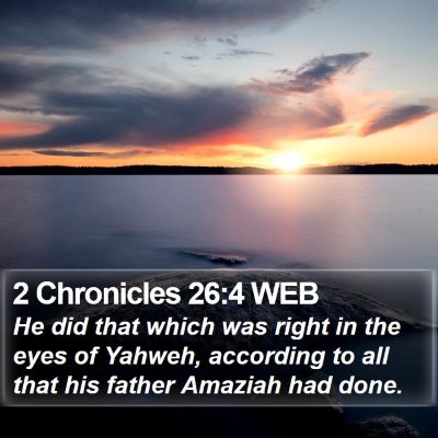 2 Chronicles 26:4 WEB Bible Verse Image