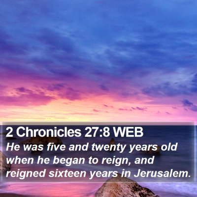 2 Chronicles 27:8 WEB Bible Verse Image