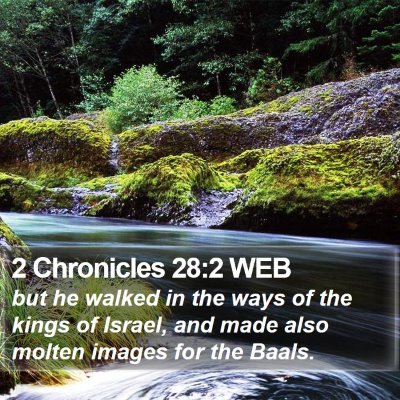 2 Chronicles 28:2 WEB Bible Verse Image