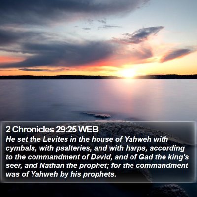 2 Chronicles 29:25 WEB Bible Verse Image