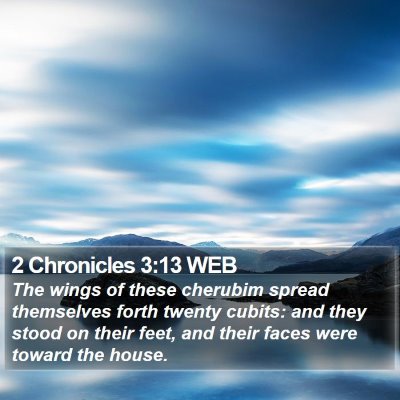 2 Chronicles 3:13 WEB Bible Verse Image