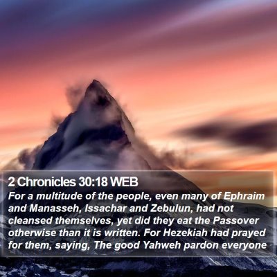 2 Chronicles 30:18 WEB Bible Verse Image