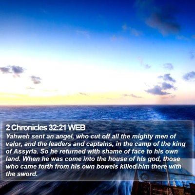 2 Chronicles 32:21 WEB Bible Verse Image