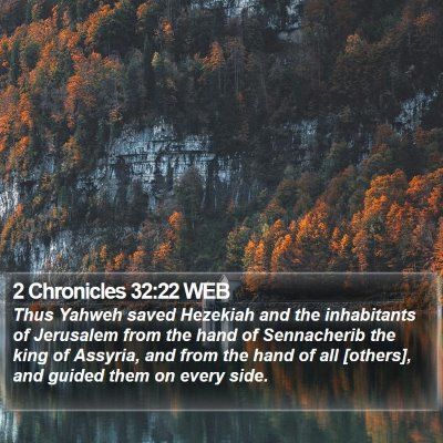 2 Chronicles 32:22 WEB Bible Verse Image