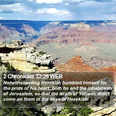 2 Chronicles 32:26 WEB Bible Verse Image